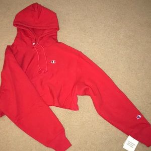 CROPPED CHAMPION HOODIE